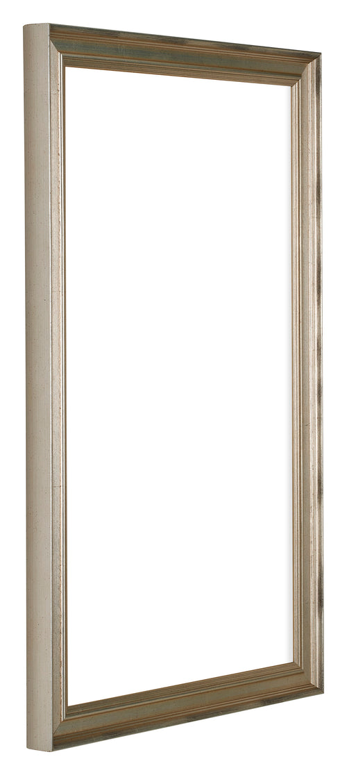 Lincoln Wood Photo Frame 30x50cm Silver Front Oblique | Yourdecoration.co.uk