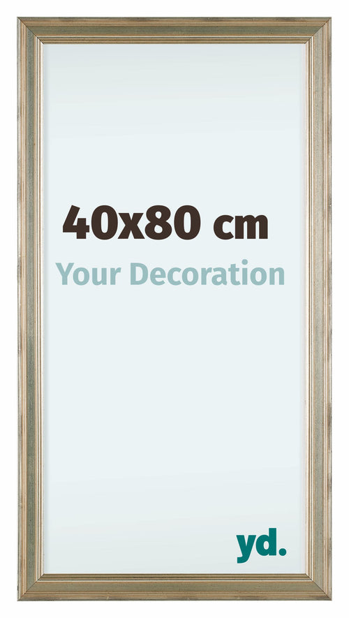 Lincoln Wood Photo Frame 40x80cm Silver Front Size | Yourdecoration.co.uk