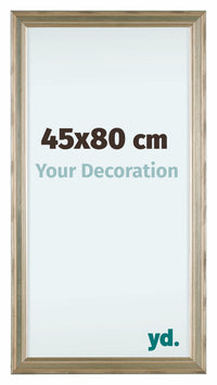 Lincoln Wood Photo Frame 45x80cm Silver Front Size | Yourdecoration.co.uk