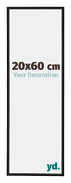 Miami Aluminium Photo Frame 20x60cm Black High Gloss Front Size | Yourdecoration.co.uk