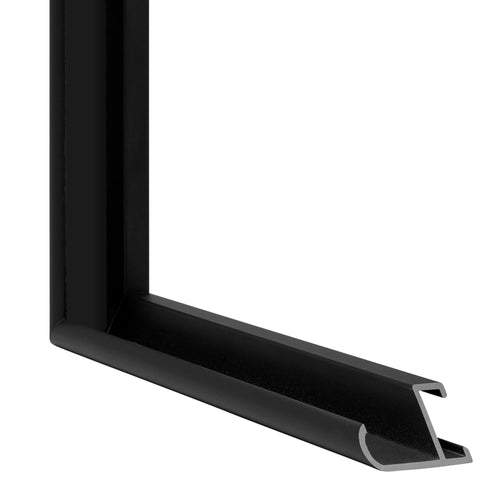 Miami Aluminium Photo Frame 29 7x42cm A3 Black High Gloss Detail Intersection | Yourdecoration.co.uk
