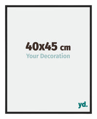 Miami Aluminium Photo Frame 40x45cm Black High Gloss Front Size | Yourdecoration.co.uk