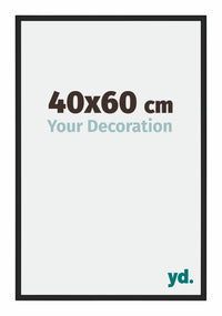 Miami Aluminium Photo Frame 40x60cm Black High Gloss Front Size | Yourdecoration.co.uk