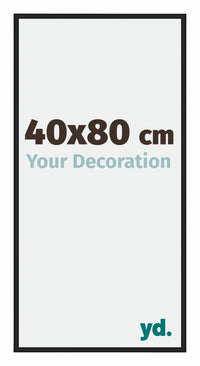 Miami Aluminium Photo Frame 40x80cm Black High Gloss Front Size | Yourdecoration.co.uk