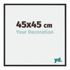 Miami Aluminium Photo Frame 45x45cm Black High Gloss Front Size | Yourdecoration.co.uk