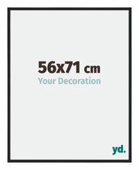 Miami Aluminium Photo Frame 56x71cm Black High Gloss Front Size | Yourdecoration.co.uk