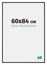 Miami Aluminium Photo Frame 60x84cm Black High Gloss Front Size | Yourdecoration.co.uk