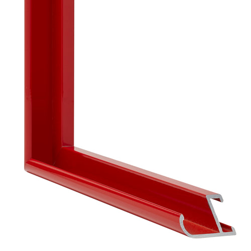 New York Aluminium Photo Frame 20x20cm Ferrari Red Detail Intersection | Yourdecoration.co.uk