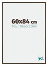 New York Aluminium Photo Frame 60x84cm Walnut Structure Front Size | Yourdecoration.co.uk
