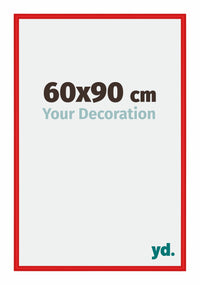 New York Aluminium Photo Frame 60x90cm Ferrari Red Front Size | Yourdecoration.co.uk