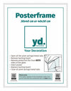Poster Frame Plastic 30x40cm White High Gloss Front Size | Yourdecoration.co.uk