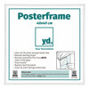 Poster Frame Plastic 40x40cm White High Gloss Front Size | Yourdecoration.co.uk