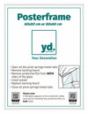 Poster Frame Plastic 60x80cm White High Gloss Front Size | Yourdecoration.co.uk