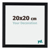 Tucson Aluminium Photo Frame 20x20cm Black Brushed Front Size | Yourdecoration.co.uk