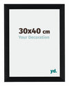 Tucson Aluminium Photo Frame 30x40cm Black Brushed Front Size | Yourdecoration.co.uk