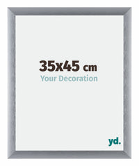 Tucson Aluminium Photo Frame 35x45cm Silver Brushed Front Size | Yourdecoration.co.uk