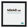 Tucson Aluminium Photo Frame 40x40cm Black Brushed Front Size | Yourdecoration.co.uk