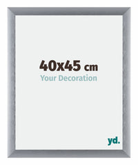 Tucson Aluminium Photo Frame 40x45cm Silver Brushed Front Size | Yourdecoration.co.uk