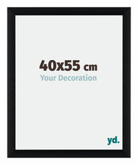 Tucson Aluminium Photo Frame 40x55cm Black Brushed Front Size | Yourdecoration.co.uk