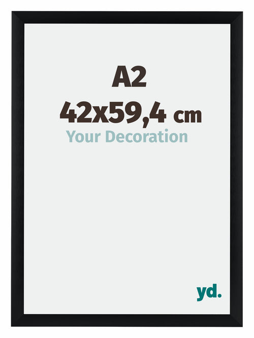 Tucson Aluminium Photo Frame 42x59 4cm A2 Black Brushed Front Size | Yourdecoration.co.uk