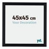 Tucson Aluminium Photo Frame 45x45cm Black Brushed Front Size | Yourdecoration.co.uk