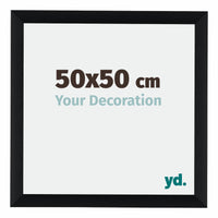 Tucson Aluminium Photo Frame 50x50cm Black Brushed Front Size | Yourdecoration.co.uk