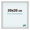 Virginia Aluminium Photo Frame 20x20cm White Front Size | Yourdecoration.co.uk