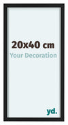Virginia Aluminium Photo Frame 20x40cm Black Front Size | Yourdecoration.co.uk