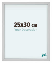 Virginia Aluminium Photo Frame 25x30cm White Front Size | Yourdecoration.co.uk