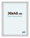 Virginia Aluminium Photo Frame 30x40cm White Front Size | Yourdecoration.co.uk