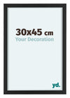 Virginia Aluminium Photo Frame 30x45cm Black Front Size | Yourdecoration.co.uk