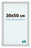 Virginia Aluminium Photo Frame 30x50cm White Front Size | Yourdecoration.co.uk