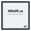Virginia Aluminium Photo Frame 40x40cm Black Front Size | Yourdecoration.co.uk