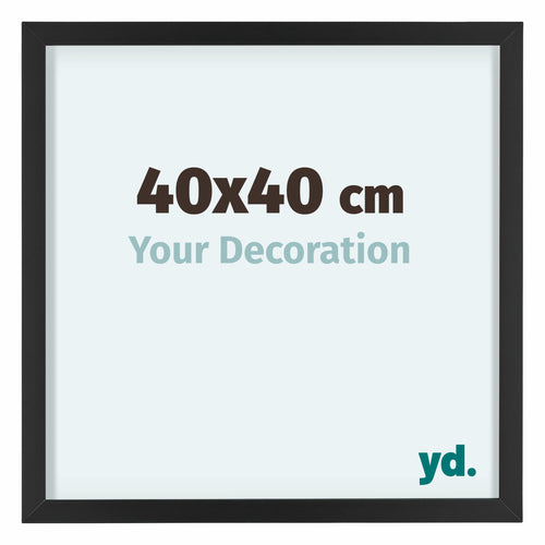 Virginia Aluminium Photo Frame 40x40cm Black Front Size | Yourdecoration.co.uk
