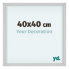 Virginia Aluminium Photo Frame 40x40cm White Front Size | Yourdecoration.co.uk