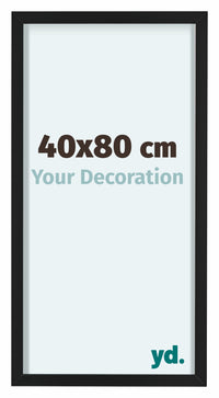 Virginia Aluminium Photo Frame 40x80cm Black Front Size | Yourdecoration.co.uk