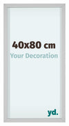 Virginia Aluminium Photo Frame 40x80cm White Front Size | Yourdecoration.co.uk