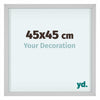 Virginia Aluminium Photo Frame 45x45cm White Front Size | Yourdecoration.co.uk
