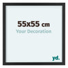 Virginia Aluminium Photo Frame 55x55cm Black Front Size | Yourdecoration.co.uk