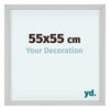Virginia Aluminium Photo Frame 55x55cm White Front Size | Yourdecoration.co.uk