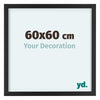 Virginia Aluminium Photo Frame 60x60cm Black Front Size | Yourdecoration.co.uk