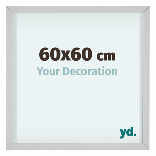 Virginia Aluminium Photo Frame 60x60cm White Front Size | Yourdecoration.co.uk