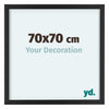 Virginia Aluminium Photo Frame 70x70cm Black Front Size | Yourdecoration.co.uk