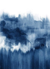 Wizard+Genius Brush Strokes Blue Non Woven Wall Mural 192x260cm 4 Panels | Yourdecoration.co.uk