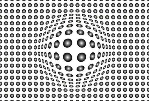 Wizard+Genius Dots Black and White Non Woven Wall Mural 384x260cm 8 Panels | Yourdecoration.co.uk