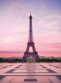 Wizard+Genius Eiffel Tower At Sunset Non Woven Wall Mural 192x260cm 4 Panels | Yourdecoration.co.uk