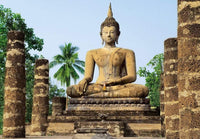 Wizard+Genius Sukhothai, Wat Sra Si Temple Wall Mural 366x254cm 8-parts